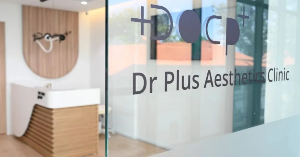 Clinic entrance at The Flow Mall, East Coast — Dr Plus Aesthetics Clinic Singapore