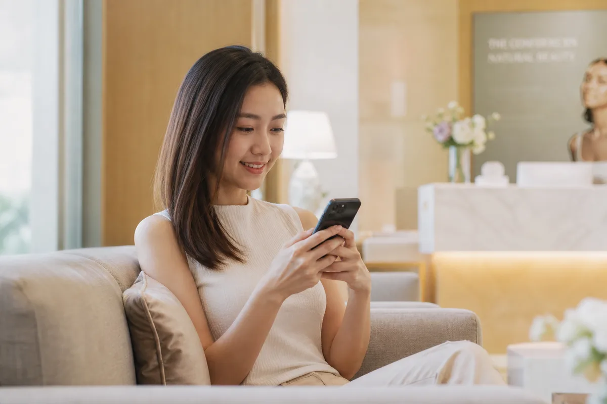 WhatsApp photo enquiry for a keloid removal quote at DrPlus Johor Bahru