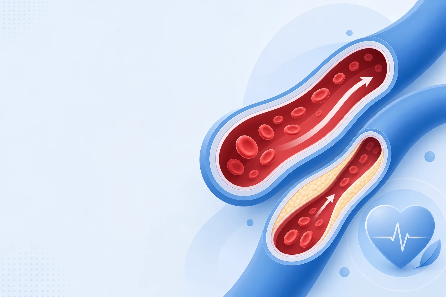Abstract diagram of blood flow relating to erectile function